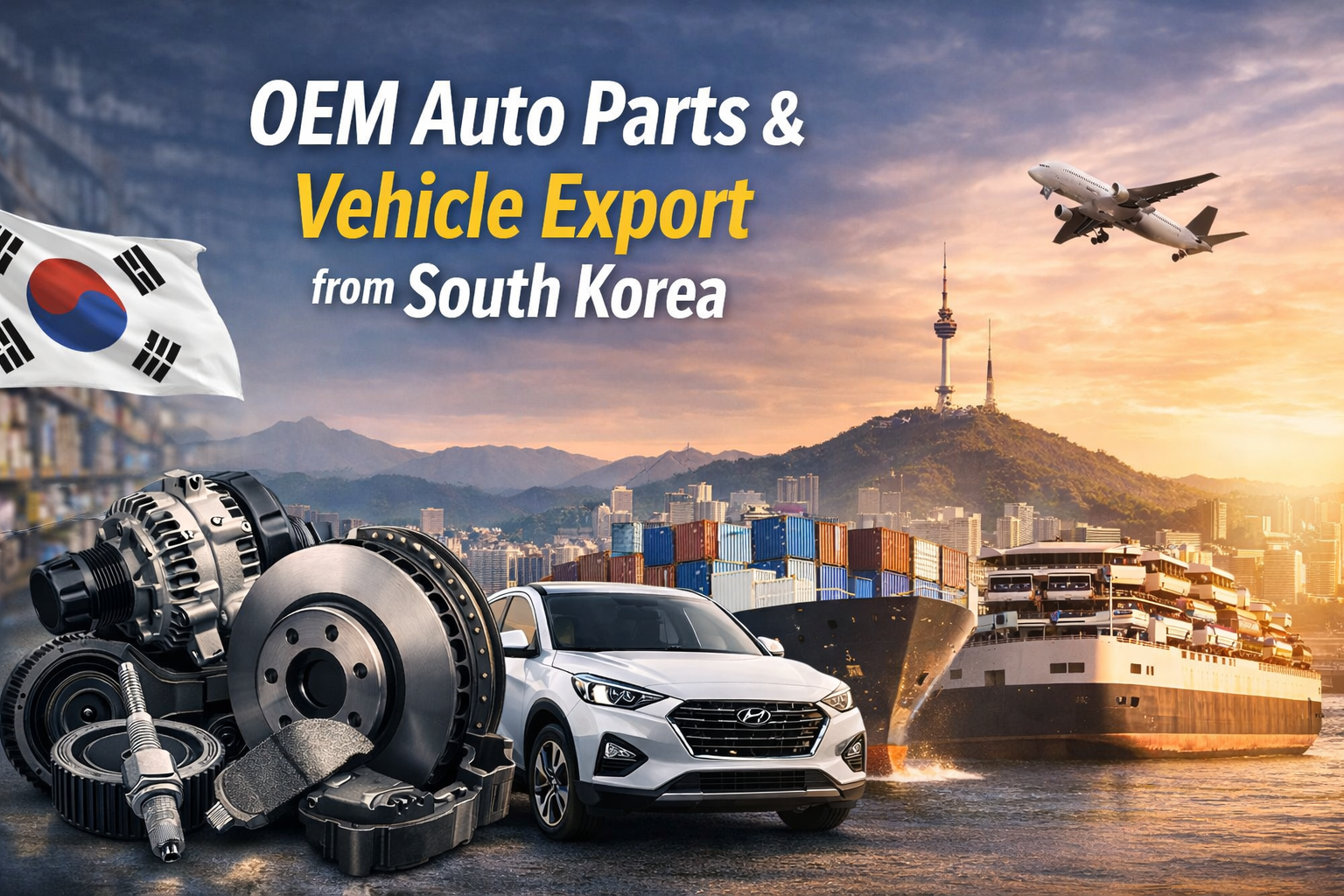 New and original OEM auto parts supplied directly from Korea. Worldwide shipping available.
